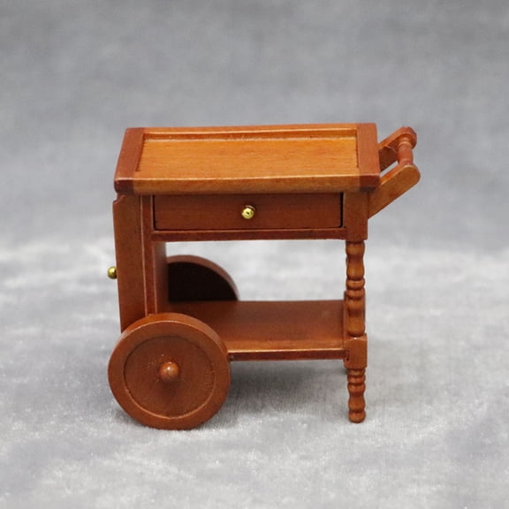 KONTONTY Miniature Trolley Model for Home Decoration, Modern Plastic Design, 1 Set, Ideal for Dollhouses and Collectors