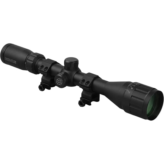 KONUS Fighter 4-12x40mm AO Riflescope with Rings (7353)