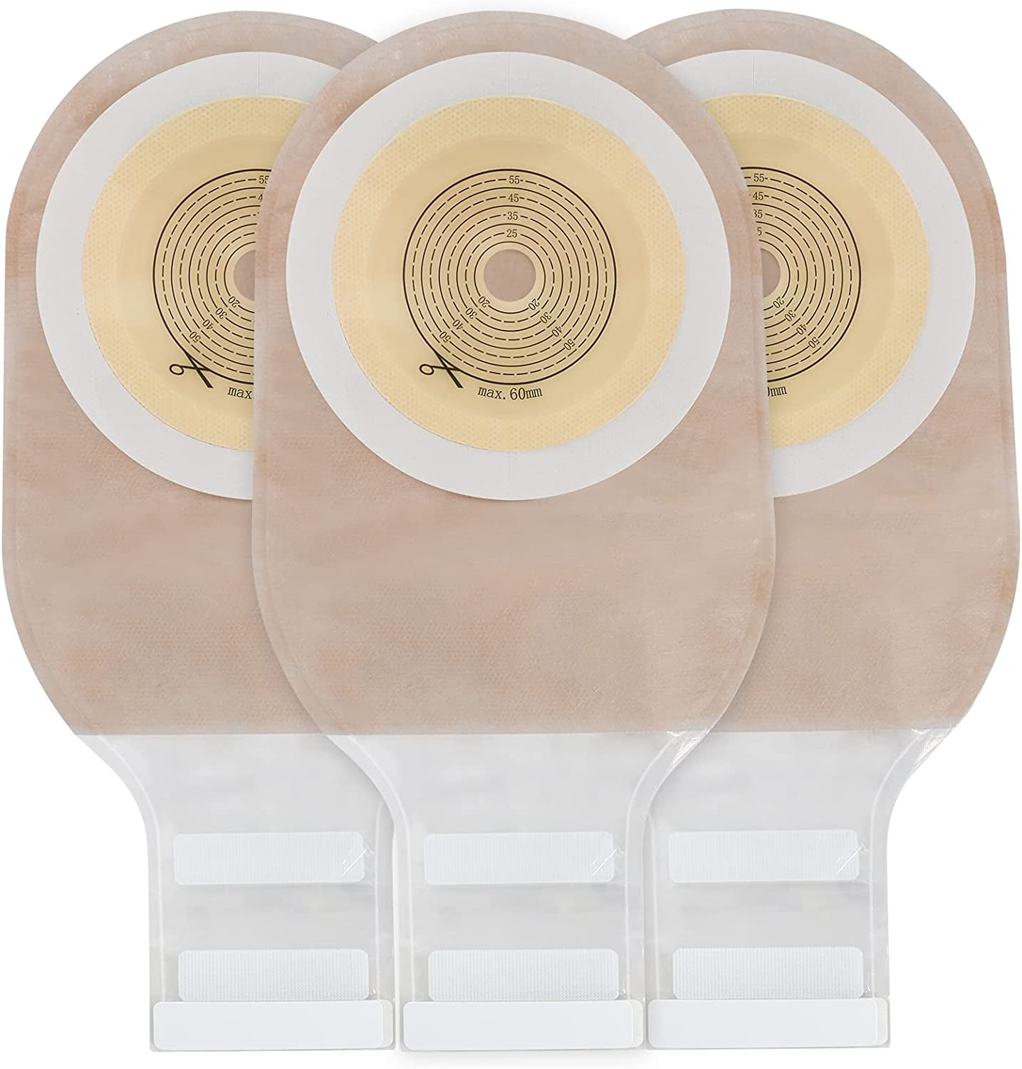 KONWEDA 20 PCS Colostomy Bags, Ostomy Supplies,One Piece Drainable