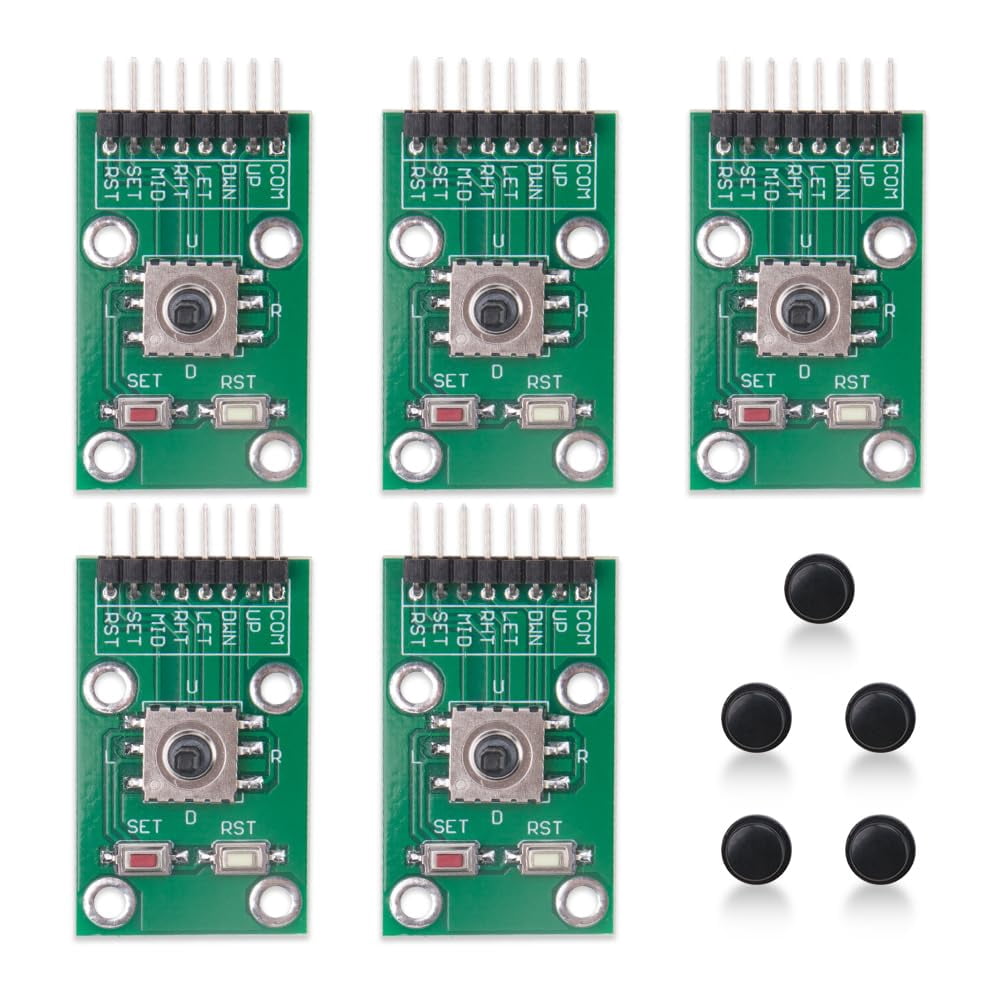 KOOBOOK 5Pcs 5-Channel Five RRF12 Direction Navigation Button Module 5D ...