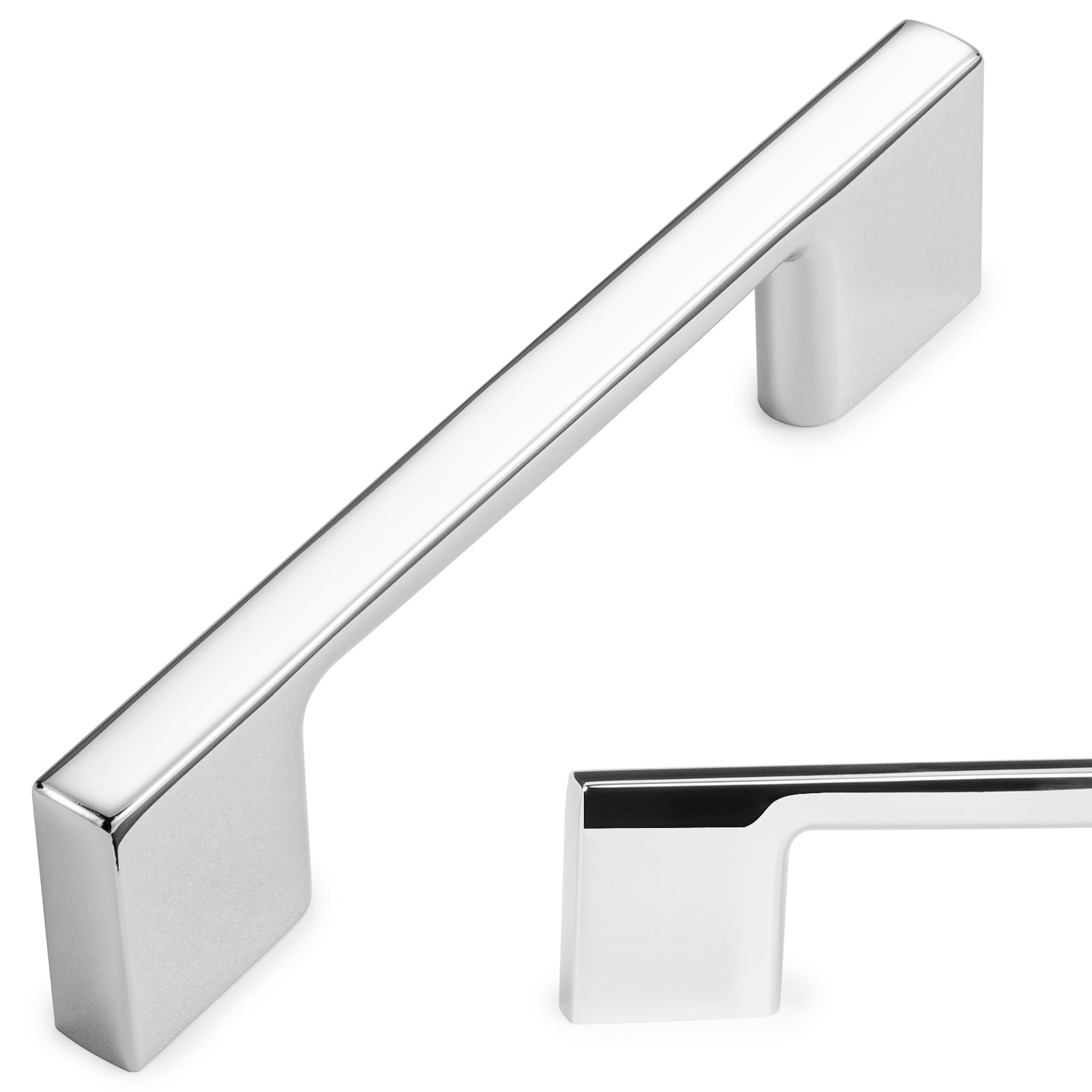 KOOFIZO 10 Pack Polished Chrome Cabinet Knobs Chrome Drawer Knobs K08