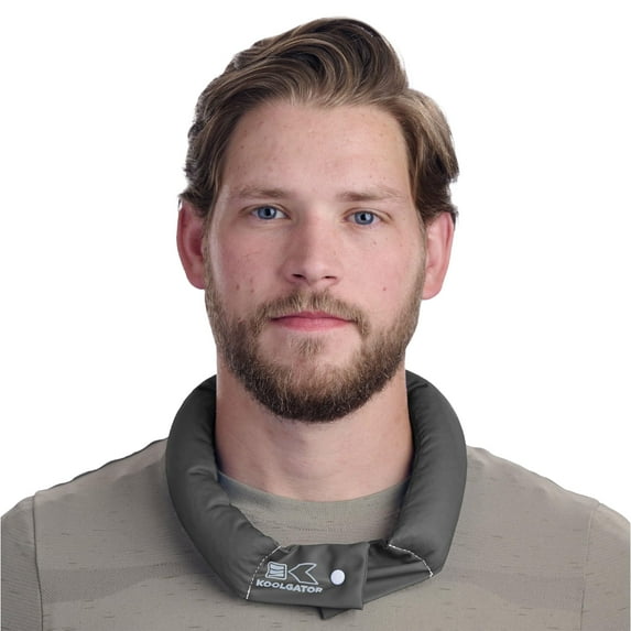 KOOLGATOR Evaporative Cooling Neck Wrap - Keep Cool in The Heat, Summer Cooling Accessories, Long Lasting, Reusable & Breathable, Available in 1, 3, or 5 Pack (Gray, 3 Pack)
