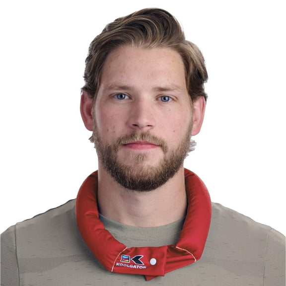 KOOLGATOR Evaporative Cooling Neck Wrap - Keep Cool in The Heat, Summer Cooling Accessories, Long Lasting, Reusable & Breathable, Available in 1, 3, or 5 Pack (Red, 3 Pack)