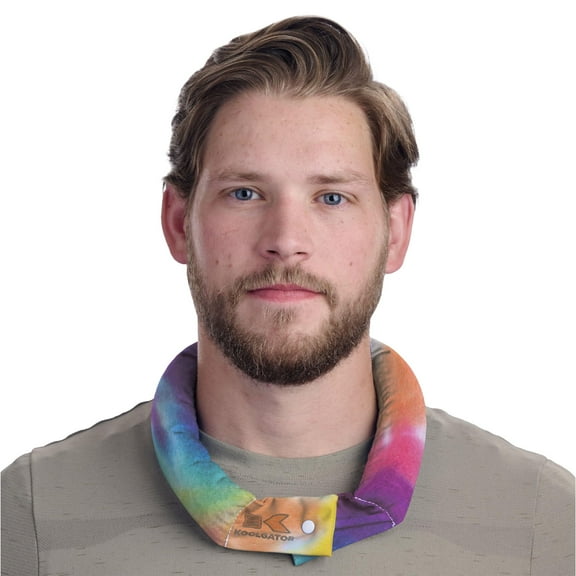 KOOLGATOR Evaporative Cooling Neck Wrap - Keep Cool in The Heat, Summer Cooling Accessories, Long Lasting, Reusable & Breathable, Available in 1, 3, or 5 Pack (Tie Dye, 3 Pack)