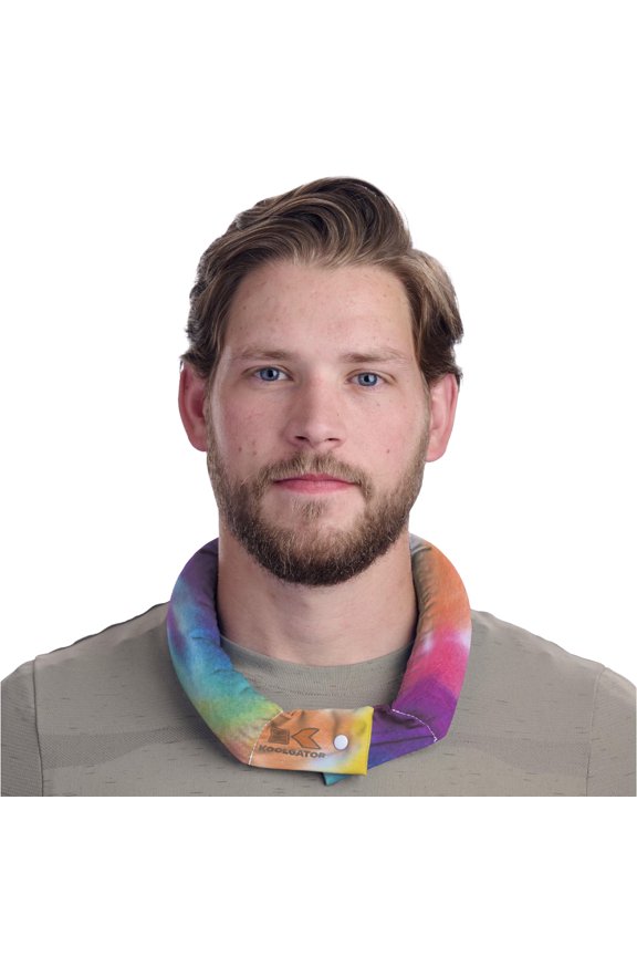 Evaporative Cooling Neck Wrap - Keep Cool in The Heat, Summer Cooling Accessories, Long Lasting, Reusable & Breathable, Available in 1, 3, or 5 Pack (Tie Dye, 3 Pack)