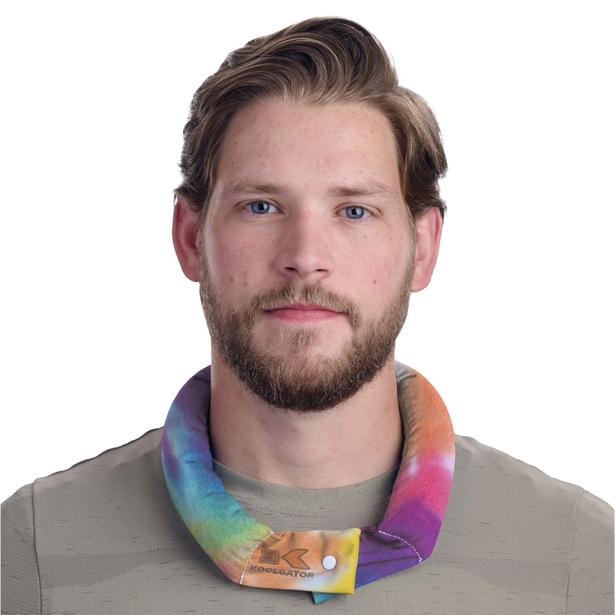 KOOLGATOR Evaporative Cooling Neck Wrap - Keep Cool in The Heat, Summer Cooling Accessories, Long Lasting, Reusable & Breathable, Available in 1, 3, or 5 Pack (Tie Dye, 5 Pack)