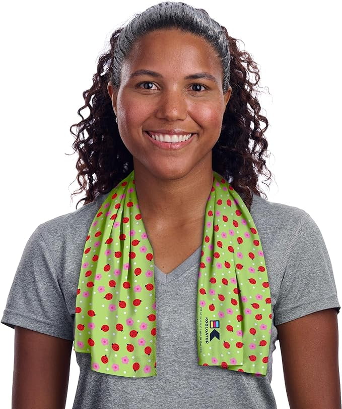 KOOLGATOR SPF 30 Cooling Towel for Face & Neck Cooling Towels for