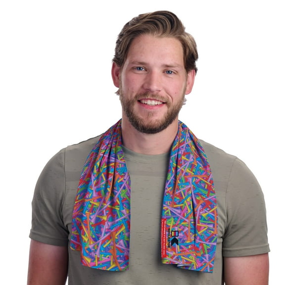 KOOLGATOR SPF 30 Cooling Towel for Face & Neck - Cooling Towels for Sports, Athletes, Gym, and Hot Weather - Men, Women & Kids