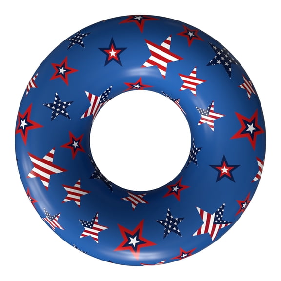 Koolwaves Patriotic American Flag & Stars Ring Float, Ages 8 & Up, Unisex