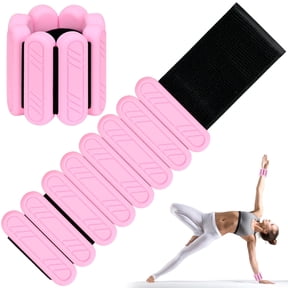 KOOOGEAR 2 lb Pilates Wrist & Ankle Weights for Women -1 Pair Pink