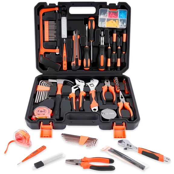 KOOPOOL 160-Piece Household Repair Tool Set with Storage Case, Home Tool Kit for Apartments, Dorms and DIY
