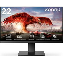 KOORUI 22 Inch 75Hz 99%sRGB LED Computer Monitor,Full HD 1920 x 1080 Office Monitor, VA Desktop Display, HDMI VGA Ports,Vision Care,22N1