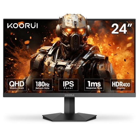 KOORUI 24" 1440p Gaming Monitor, 180Hz 2K QHD Computer Monitor, New Pc Monitor, G2421V