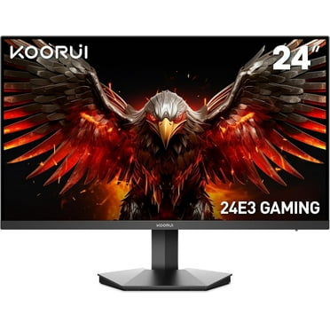 KOORUI 24" IPS Gaming Monitor, 165Hz/180Hz FHD 1080p Monitor, 1ms Adaptive-Sync, VESA Mountable, 24E3