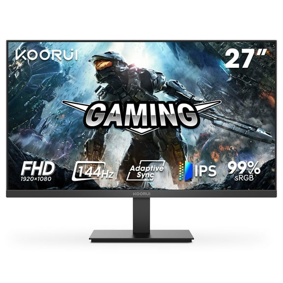 KOORUI 27" FHD 1080P Gaming Monitor, 144Hz Computer Monitor, New, E2711K