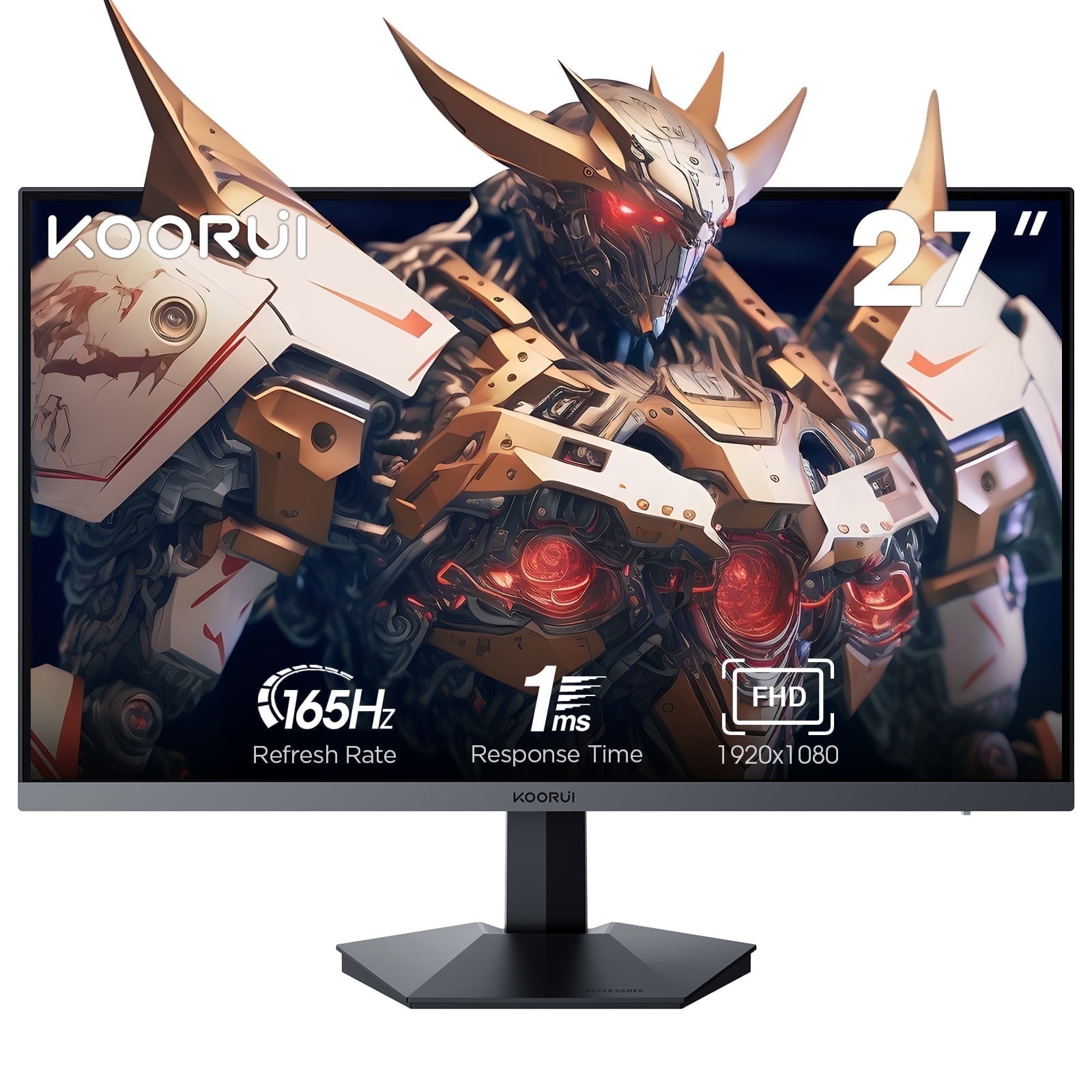 koorui 27インチ　165hz KOORUI 27'' PC Gamer Gaming Monitor, 165hz, 1ms, HDMI