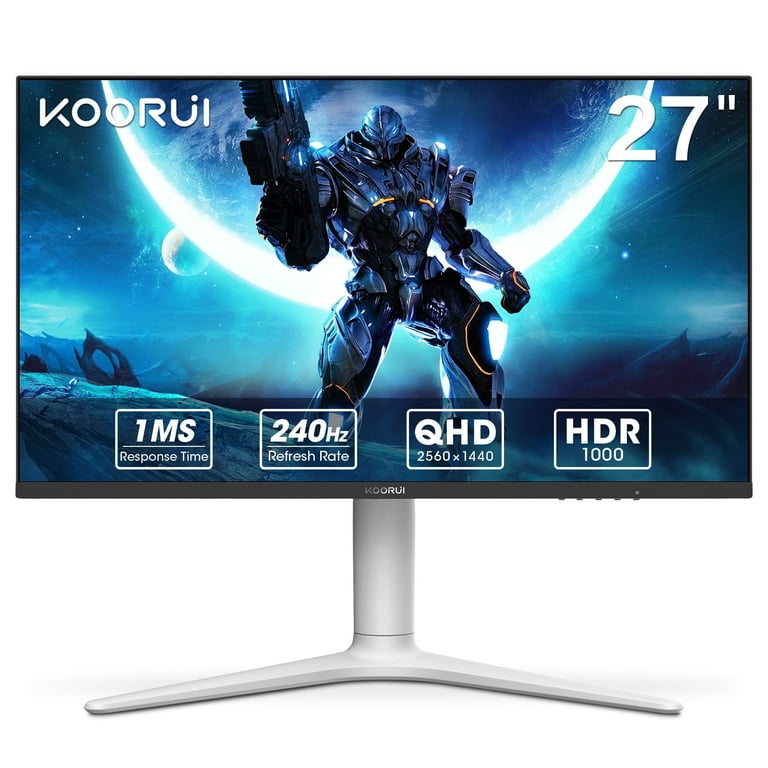 KOORUI 27'' WIDE Gaming Monitor, WQHD 1ms 240HZ, MiniLED HDR