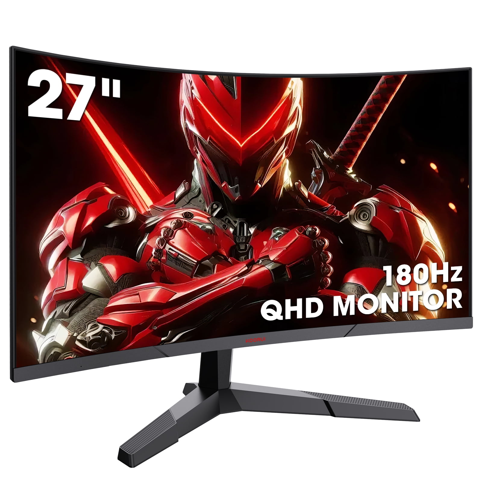 KOORUI 27'' 2K QHD 144Hz 1ms Curved Gaming Monitor, Adpitive