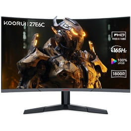 KOORUI Écrans PC Gaming 27 Pouces, QHD(2560 * 1440), 240Hz, VA Mini LED,  1ms, Adaptive Sync, 2xHDMI 2.0 & DisplayPort 1.4, HDR 1000, DCI-P3 95%,  VESA 75 * 75mm, Eye Care, Réglable