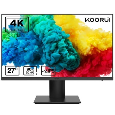 KOORUI 27" 4K UHD IPS Computer Monitor, HDR10 Adaptive-Sync, HDMI Cable & DP Ports, N07