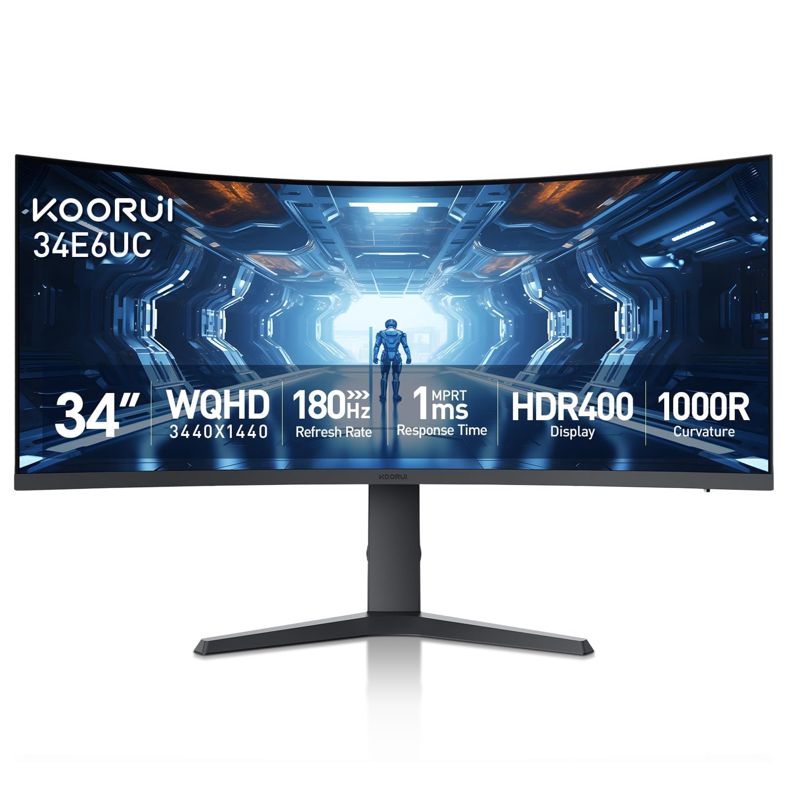 G&P, Gaming Monitor, 34E6UC, Curved Ultrawide 3440×1440 HDR - Walmart.com