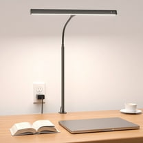 KOOSOM Desk Lamp, Eye-Caring Desk Light , Touch Control Dimmable Brightness - Black Square Head
