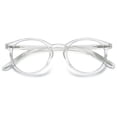thumbnail image 1 of KOOSUFA Blue Light Blocking Reading Glasses +1.5 Round Women Men Light Weight Eyewear Reader Eyeglasses with Spring Hinge Transparent, 1 of 7