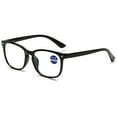 thumbnail image 1 of KOOSUFA Blue Light Blocking Reading Glasses +1.50 Women Men Spring Hinge Rectangle Computer Eyewear Readers Eyeglasses Black, 1 of 7