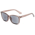 thumbnail image 1 of KOOSUFA Classic Retro Reading Sunglasses +1.5 Sun Full-lense Readers Rectangular Eyeglasses UV400 Protection UV Resistant Outdoor Eyewear for Men Women Transparent Dark Tea, 1 of 7