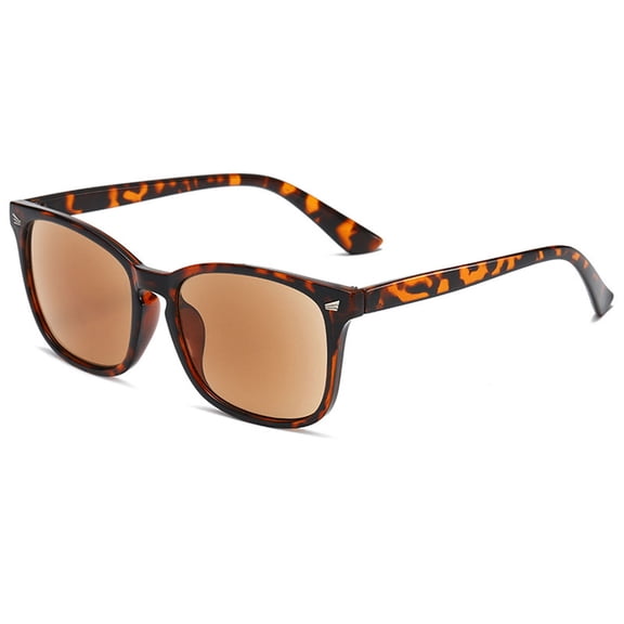 KOOSUFA Classic Retro Reading Sunglasses +2.0 Sun Full-lense Readers Rectangular Eyeglasses UV400 Protection UV Resistant Outdoor Eyewear for Men Women Tortoiseshell Brown
