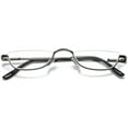 thumbnail image 1 of KOOSUFA Half Metal Moon Reading Glasses +1.75 Spring Hinge Half Frame Readers Eyeglasses Eyewear Grey, 1 of 12