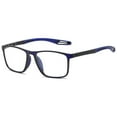 thumbnail image 1 of KOOSUFA Mens Blue Light Blocking Glasses Ultra Lightweight TR90 Stylish Eyewear Eyeglasses with Spring Hinges for Sport Computer Working Reading Gaming Dark blue, 1 of 8