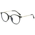 thumbnail image 1 of KOOSUFA Stylish Round Reading Glasses Blue Light Blocking +2.50 Women Men Eyeglasses Readers Eyewear Bright black, 1 of 7