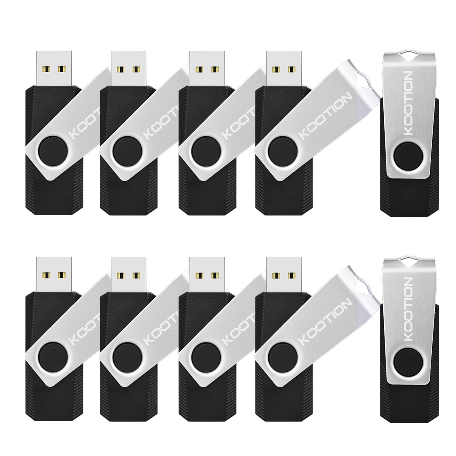KOOTION 10 Pack 256MB USB Flash Drive Thumb Drive Memory Stick Jump Drive for Sewing Embroidery Machine