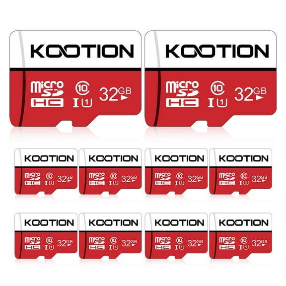 KOOTION 10 Pack 32 GB Micro SD Card TF Cards Micro SDHC UHS-I Memory Cards Class 10 High Speed Micro SD Cards, C10, U1