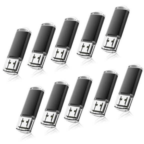 KOOTION 10Pack 16GB USB 2.0 Flash Drives Memory Stick Thumb Drive, Black