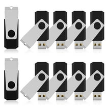 KOOTION 10Pack 2GB USB 2.0 Flash Drive Thumb Drives Memory Stick, Black
