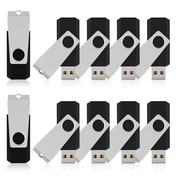 KOOTION 16GB USB 2.0 Flash Drive 10 Pack with 360° Protective Cap