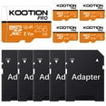thumbnail image 1 of KOOTION 256 GB Micro SD Card 5 Pack TF Card with Adapter High Speed MicroSDXC U3 Full HD 4K Memory Card for Phone Table Monitor Camera, 1 of 8