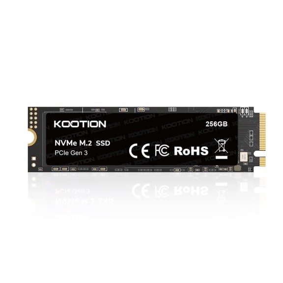 KOOTION 256GB NVMe M.2 Internal Solid State Drive PCle 3.0 TLC NVMe M.2 2280 SSD