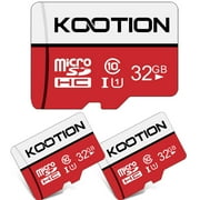 KOOTION 3 Pack 32 GB Micro SD Card Memory Card Class 10 Micro SDHC UHS-I High Speed TF Card, C10, U1