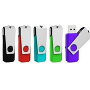 KOOTION 5 Pack 64 GB USB 3.0 Flash Drive Portable Thumb Drives Memory Stick for Data Storage Backup Laptop