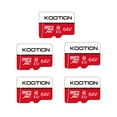 thumbnail image 1 of KOOTION 64GB Micro SD Card 5 Pack Micro SDXC Memory Card with Adapter UHS-I, U1, 1 of 7