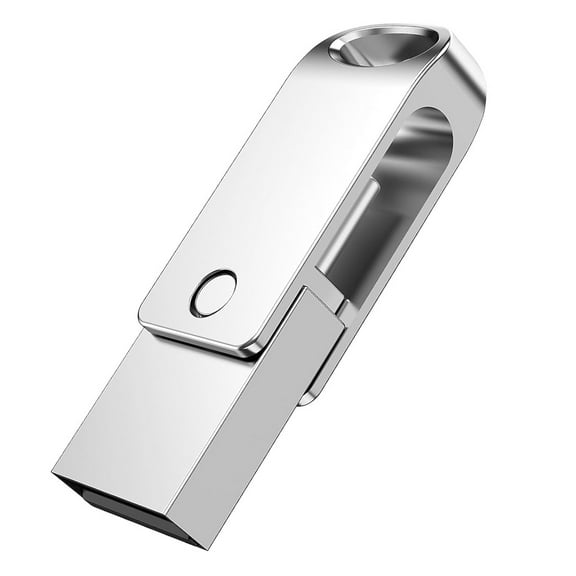 KOOTION 64GB USB C Flash Drive Type C Thumb Drive Dual Port Jump Drive On the Go OTG Memory Stick Metal Zip Drive, Silver