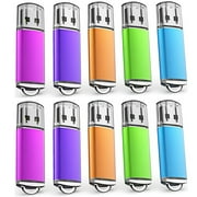 KOOTION 64GB USB Flash Drive 10 Pack Thumb Drives Bulk Memory Stick for Backup Data Storage Laptop PC