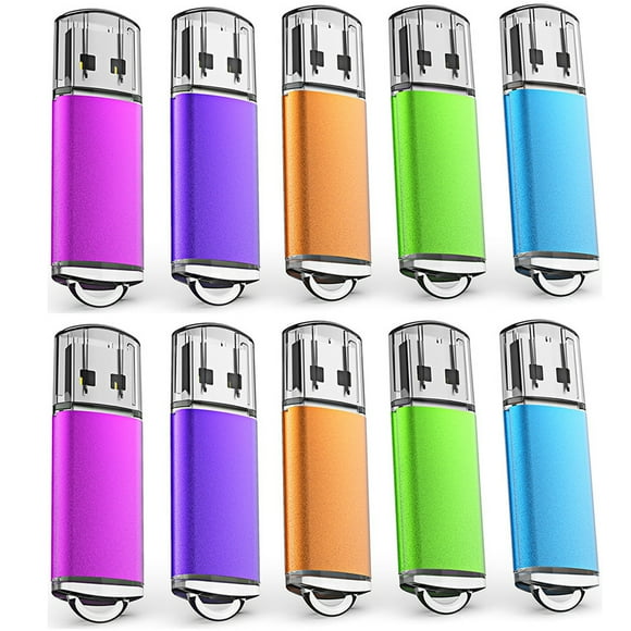 KOOTION 64GB USB Flash Drive 10 Pack Thumb Drives Bulk Memory Stick for Backup Data Storage Laptop PC