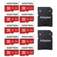 thumbnail image 1 of KOOTION 8GB SD Card 10 Pack with SD Adapter microSDHC Memory Card UHS-I C10 Micro SD Card Full HD High Speed TF Card, 1 of 8