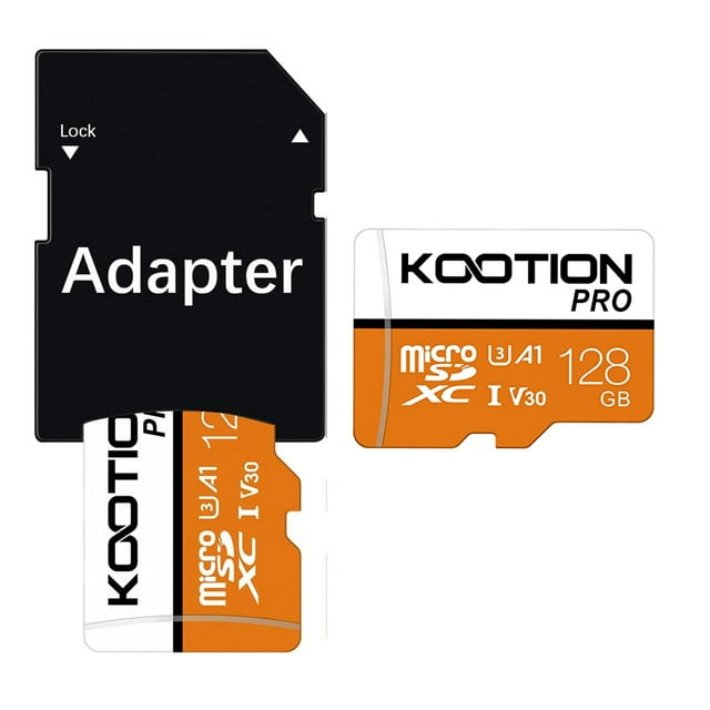 KOOTION U3 MicroSD Card 2 Pack 128GB V30 Micro SD Card TF Card Full HD