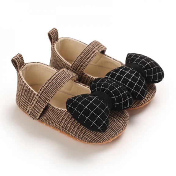 KOOYET Kids Girls Shoes Fashion Bow Princess Spring Autumn Toddlers Prewalkers Cotton Infant Soft Bottom First Walkers 0-18M