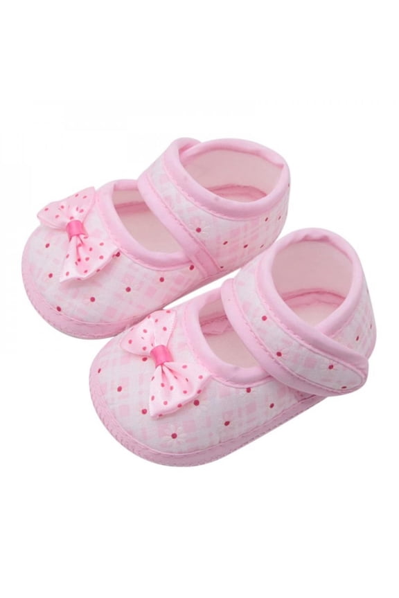 Newborn Kids Girl Shoes Cute Bow Princess children Slip Shoes 0-18 Months Toddler Shoes